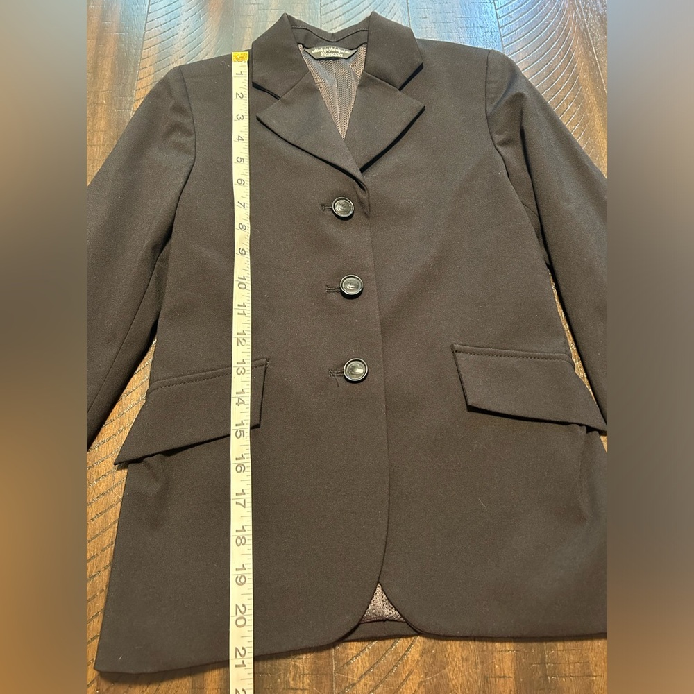 Black Classic Competition Horse Back Riding Jacket               Size 10R - Picture 4 of 9